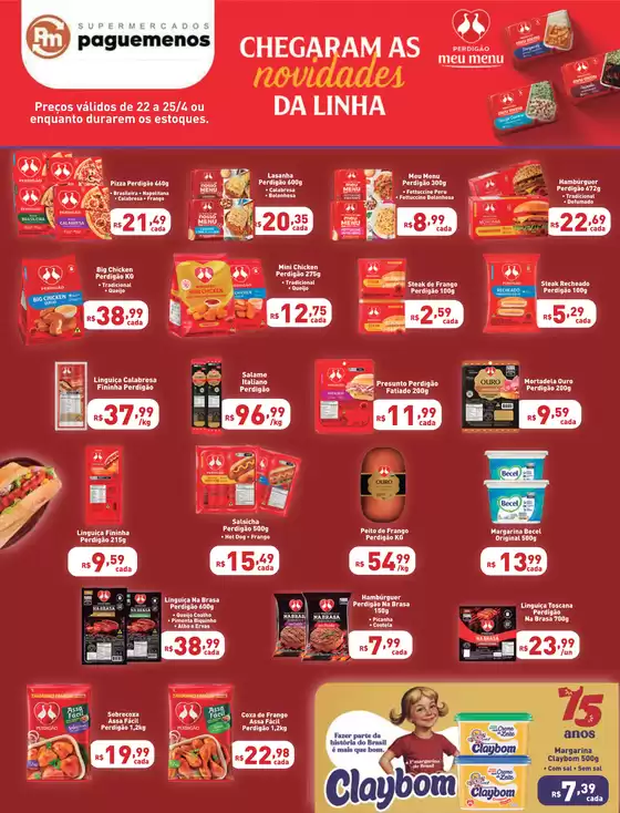 Catálogo Supermercados Pague Menos | Tabloide perdigao oMryuwv | 2026-04-22T00:00:00.000Z - 2026-04-25T00:00:00.000Z
