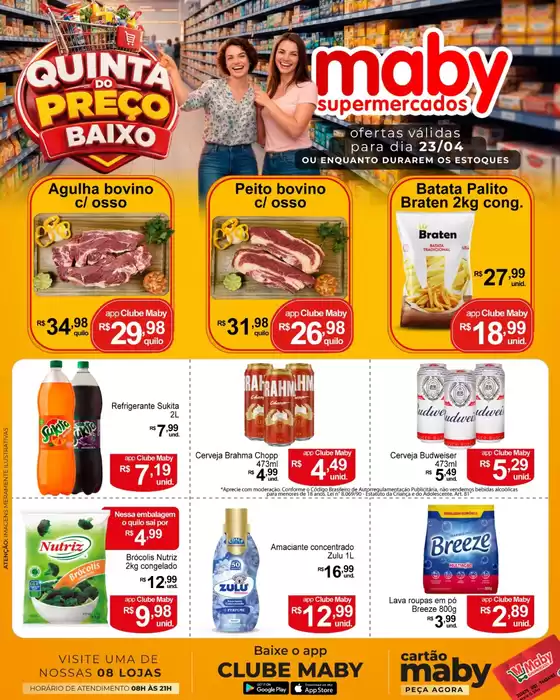 Catálogo Maby Supermercados | Ótima oferta para caçadores de pechinchas | 2026-04-23T00:00:00.000Z - 2026-04-23T00:00:00.000Z