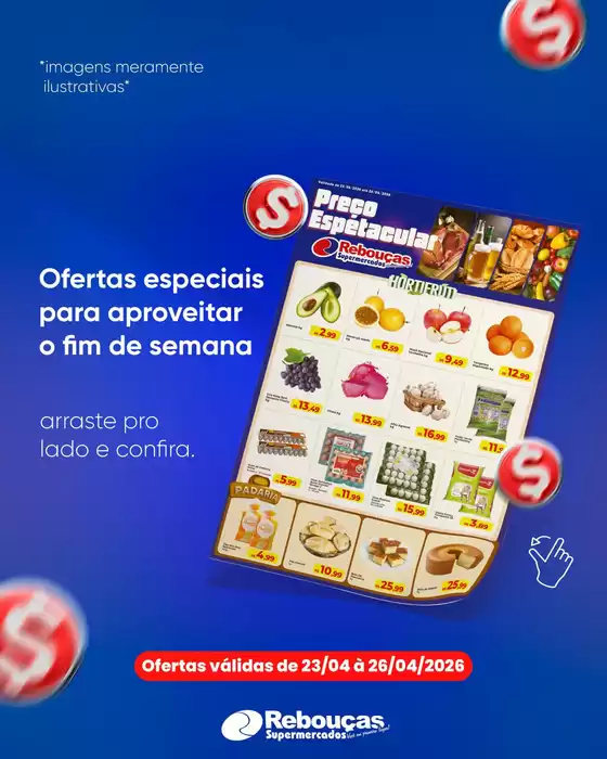 Catálogo Rebouças Supermercados | Encarte Rebouças Supermercados | 2026-04-23T00:00:00.000Z - 2026-04-26T00:00:00.000Z