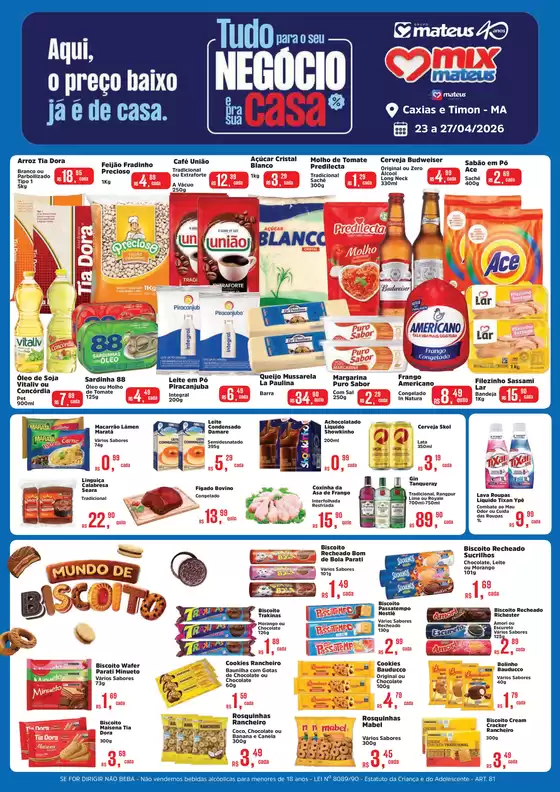 Catálogo Supermercados Mateus | Tudo Para sua Casa e Negocio | 2026-04-23T00:00:00.000Z - 2026-04-27T00:00:00.000Z