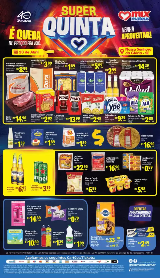 Catálogo Supermercados Mateus | Super Quinta | 2026-04-23T00:00:00.000Z - 2026-04-23T00:00:00.000Z