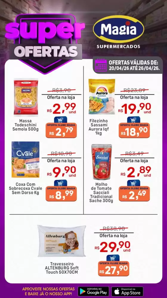 Catálogo Supermercados Magia | Super Ofertas | 2026-04-24T00:00:00.000Z - 2026-04-26T00:00:00.000Z