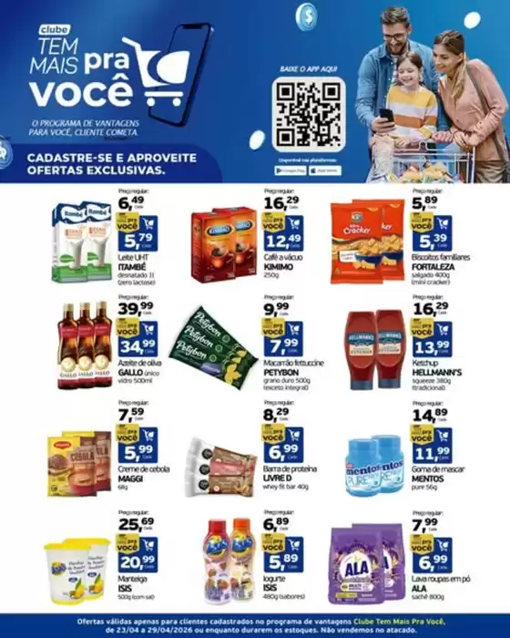 Catálogo Cometa Supermercados | Clube Tem Mais Pra Você | 2026-04-24T00:00:00.000Z - 2026-04-29T00:00:00.000Z