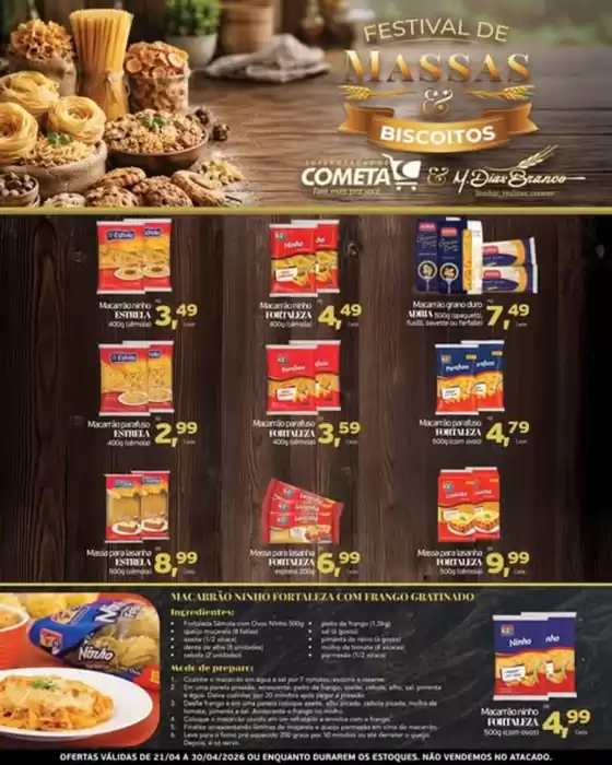 Catálogo Cometa Supermercados | Festival de Massas e Biscoitos | 2026-04-24T00:00:00.000Z - 2026-04-30T00:00:00.000Z