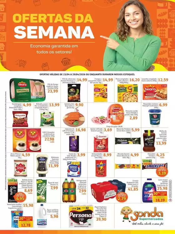 Catálogo Sonda Supermercados | Melhores ofertas para compradores econômicos | 2026-04-23T00:00:00.000Z - 2026-04-29T00:00:00.000Z