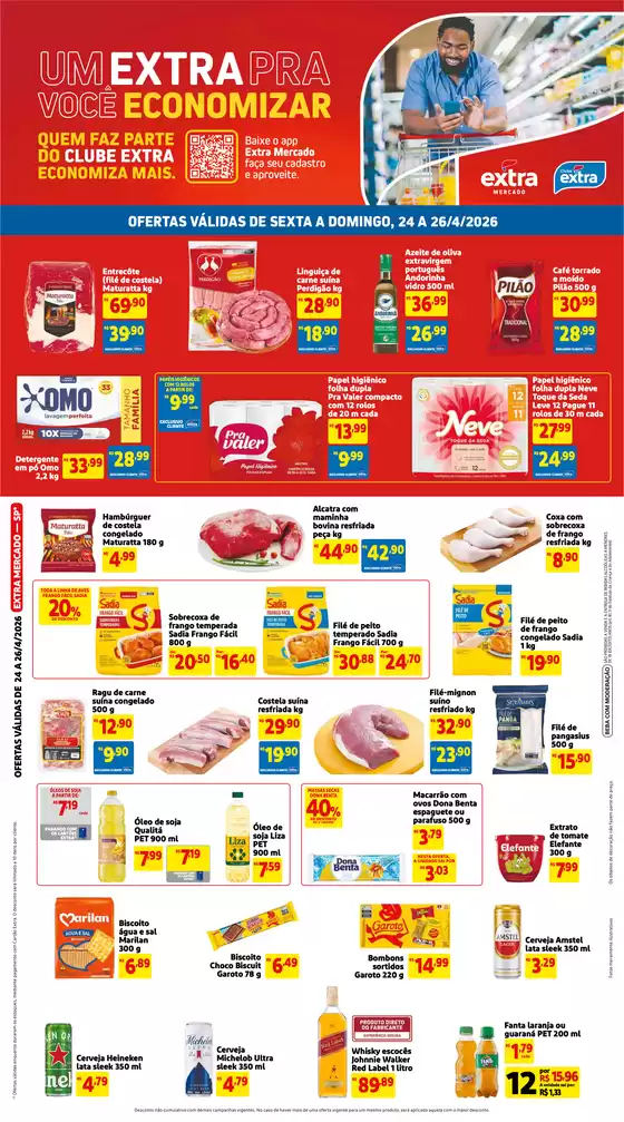 Catálogo Mercado Extra | Promoções especiais em andamento | 2026-04-24T00:00:00.000Z - 2026-04-26T00:00:00.000Z