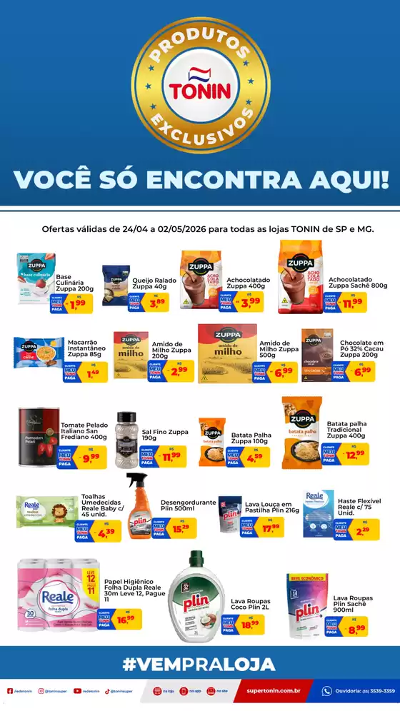 Catálogo Tonin Superatacado | REDE BRASIL 24 a 02maio | 2026-04-24T00:00:00.000Z - 2026-05-02T00:00:00.000Z