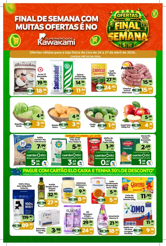 Catálogo Supermercados Kawakami | Ofertas - Lins | 2026-04-24T00:00:00.000Z - 2026-04-27T00:00:00.000Z