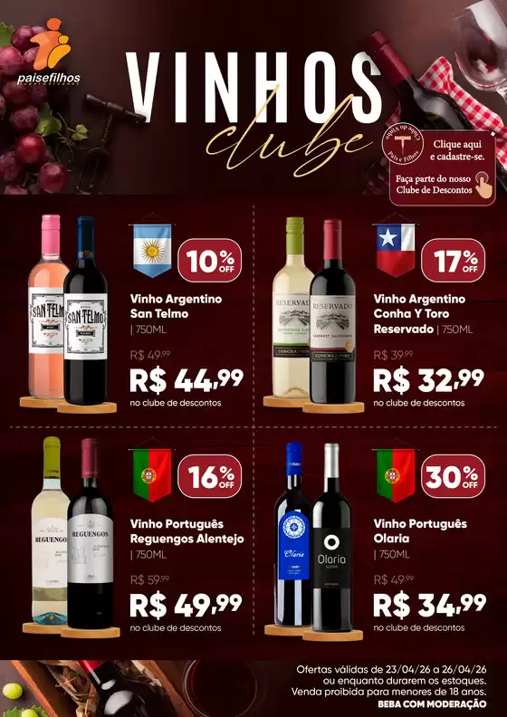 Catálogo Pais e Filhos Supermercados | Pechinchas e ofertas atuais | 2026-04-23T00:00:00.000Z - 2026-04-26T00:00:00.000Z