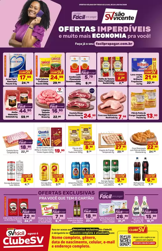 Catálogo Supermercados São Vicente | Ofertas exclusivas e pechinchas | 2026-04-24T00:00:00.000Z - 2026-04-26T00:00:00.000Z