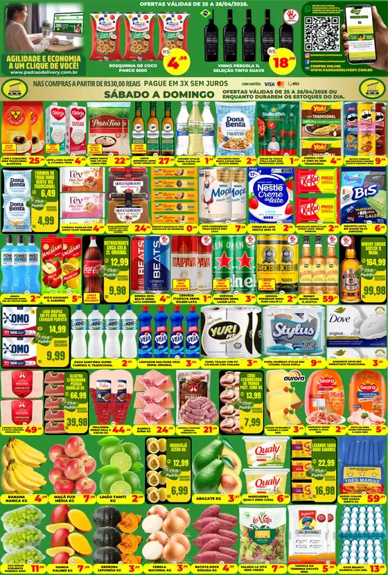 Catálogo Supermercado Padrão | Melhores ofertas e descontos | 2026-04-25T00:00:00.000Z - 2026-04-26T00:00:00.000Z