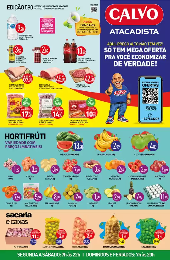 Catálogo Calvo Atacadista | Ótima oferta para caçadores de pechinchas | 2026-04-24T00:00:00.000Z - 2026-04-26T00:00:00.000Z