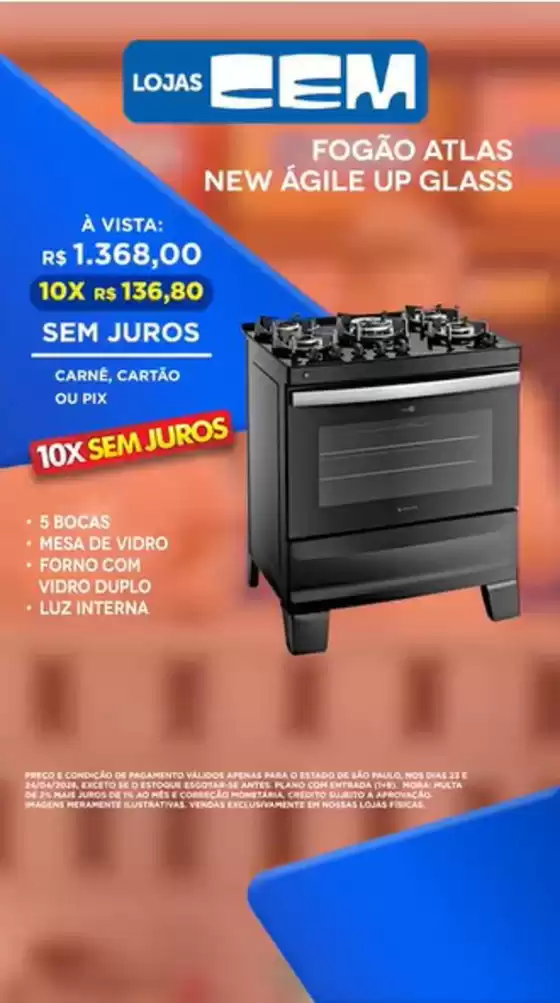 Catálogo Lojas Cem | Lojas Cem ofertas ! | 2026-04-24T00:00:00.000Z - 2026-04-24T00:00:00.000Z