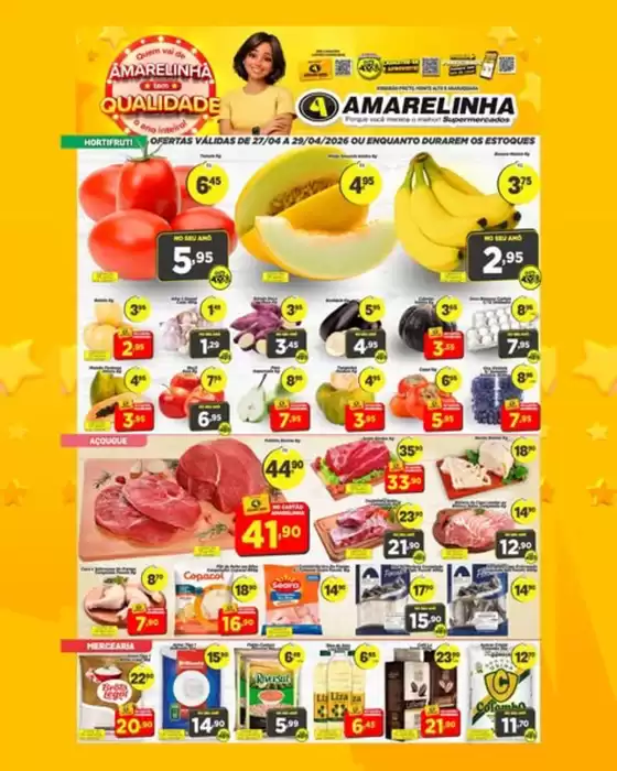 Catálogo Amarelinha Supermercados | Amarelinha Tem Qualidade | 2026-04-27T00:00:00.000Z - 2026-04-29T00:00:00.000Z