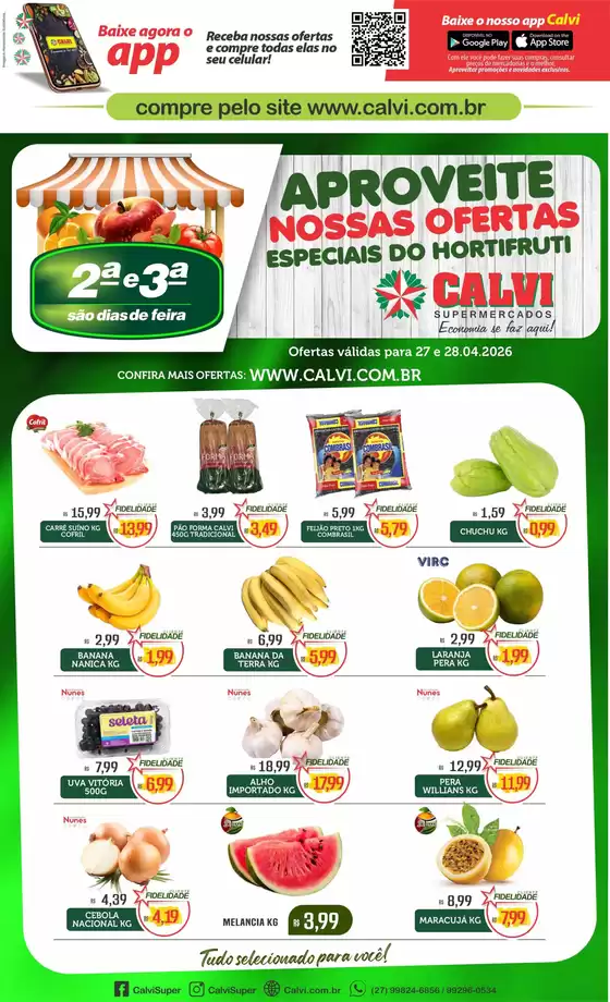 Catálogo Calvi Supermercados | Aproveite Nossas Ofertas | 2026-04-27T00:00:00.000Z - 2026-04-28T00:00:00.000Z
