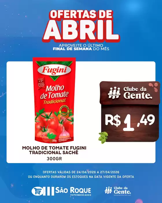 Catálogo São Roque Supermercados | Nossas melhores pechinchas | 2026-04-24T00:00:00.000Z - 2026-04-27T00:00:00.000Z