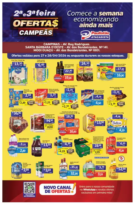Catálogo Paulistão Atacadista | Ofertas para caçadores de pechinchas | 2026-04-27T00:00:00.000Z - 2026-04-28T00:00:00.000Z