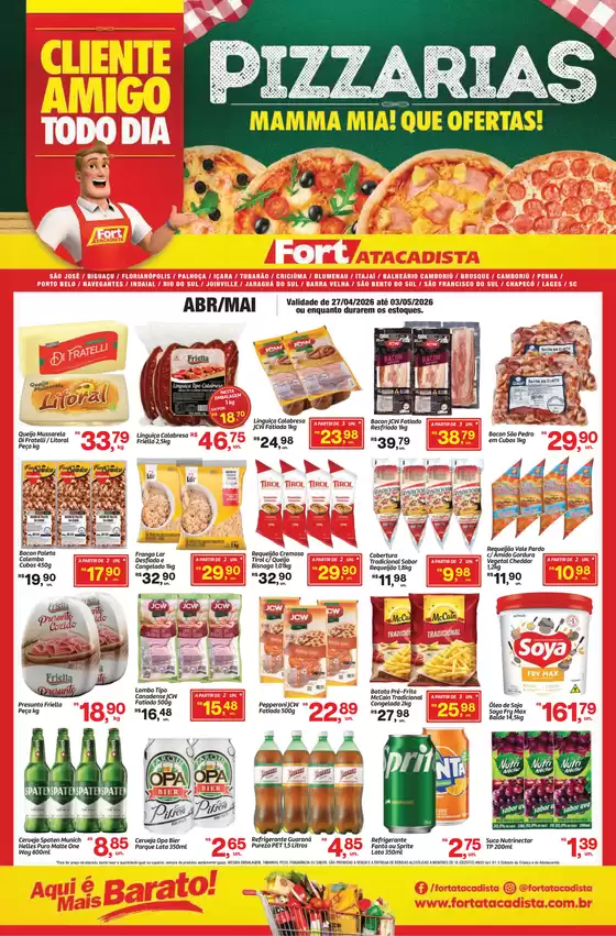 Catálogo Fort Atacadista | SC Fort Food PIZZARIA 27 a 03 ABR MAI 26 Regional | 2026-04-27T00:00:00.000Z - 2026-05-03T00:00:00.000Z