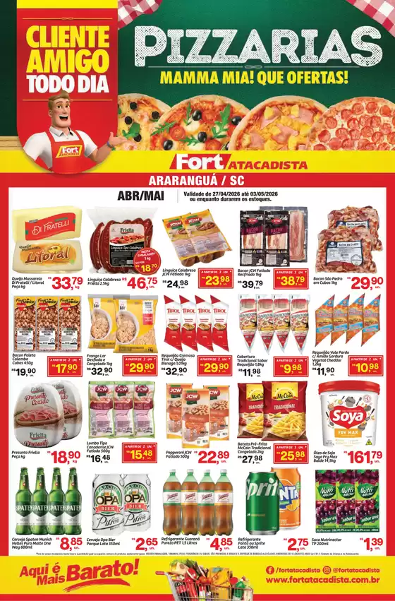 Catálogo Fort Atacadista | SC Fort Food PIZZARIA 27 a 03 ABR MAI 26 Ararangua | 2026-04-27T00:00:00.000Z - 2026-05-03T00:00:00.000Z