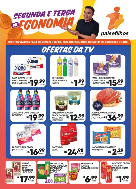 Catálogo Pais e Filhos Supermercados | Encarte Pais e Filhos Supermercados | 2026-04-27T00:00:00.000Z - 2026-04-28T00:00:00.000Z