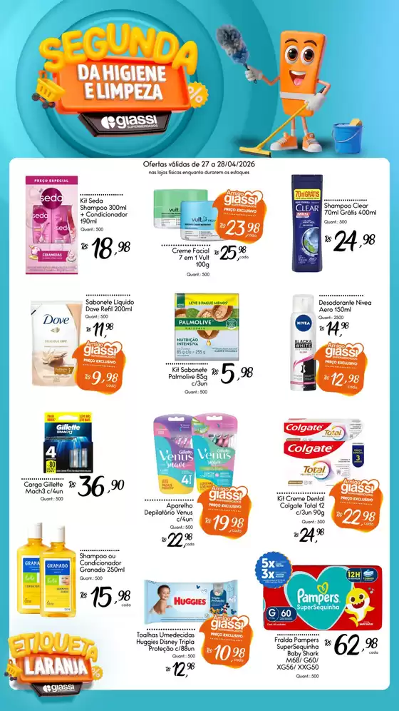 Catálogo Giassi Supermercados | Encarte Giassi Supermercados | 2026-04-27T00:00:00.000Z - 2026-04-28T00:00:00.000Z