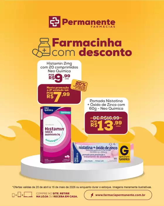 Catálogo Farmácia Permanente | Grandes descontos em produtos selecionados | 2026-04-20T00:00:00.000Z - 2026-05-15T00:00:00.000Z