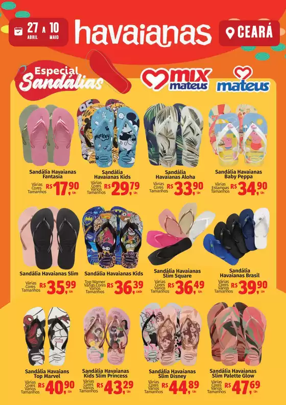 Catálogo Supermercados Mateus | Especial Havaianas | 2026-04-26T00:00:00.000Z - 2026-05-10T00:00:00.000Z