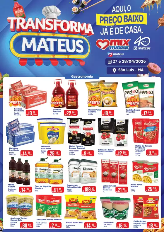 Catálogo Supermercados Mateus | Trasforma Mateus | 2026-04-26T00:00:00.000Z - 2026-04-28T00:00:00.000Z