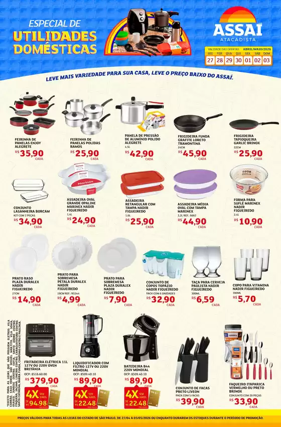 Catálogo Assaí Atacadista em Caieiras | Encarte Assaí Atacadista 45301 | 2026-04-27T00:00:00.000Z - 2026-05-03T00:00:00.000Z