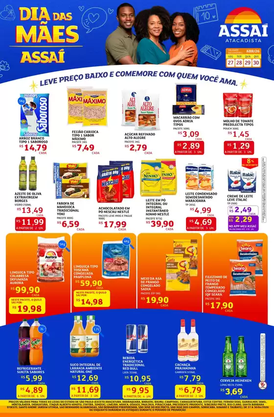 Catálogo Assaí Atacadista em Caieiras | Encarte Assaí Atacadista 45310-706 | 2026-04-27T00:00:00.000Z - 2026-04-30T00:00:00.000Z