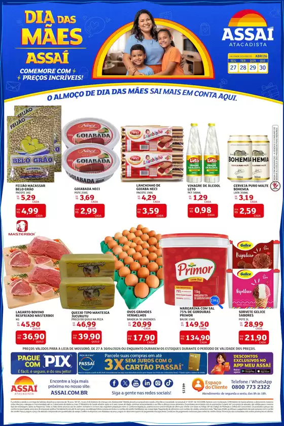 Catálogo Assaí Atacadista | Encarte Assaí Atacadista 46115-344 | 2026-04-27T00:00:00.000Z - 2026-04-30T00:00:00.000Z