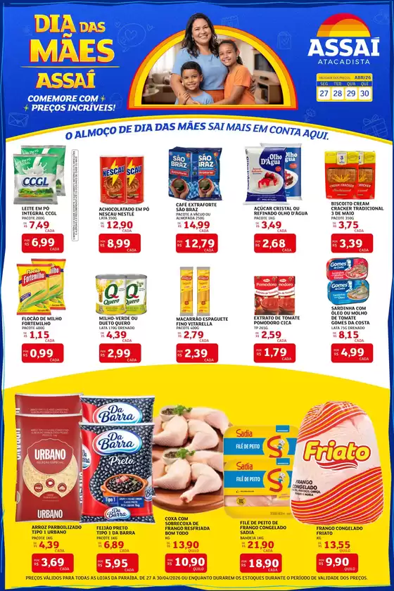 Catálogo Assaí Atacadista | Encarte Assaí Atacadista 46109-562 | 2026-04-27T00:00:00.000Z - 2026-04-30T00:00:00.000Z