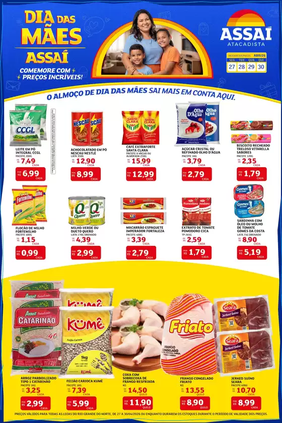 Catálogo Assaí Atacadista | Encarte Assaí Atacadista 46109-564 | 2026-04-27T00:00:00.000Z - 2026-04-30T00:00:00.000Z