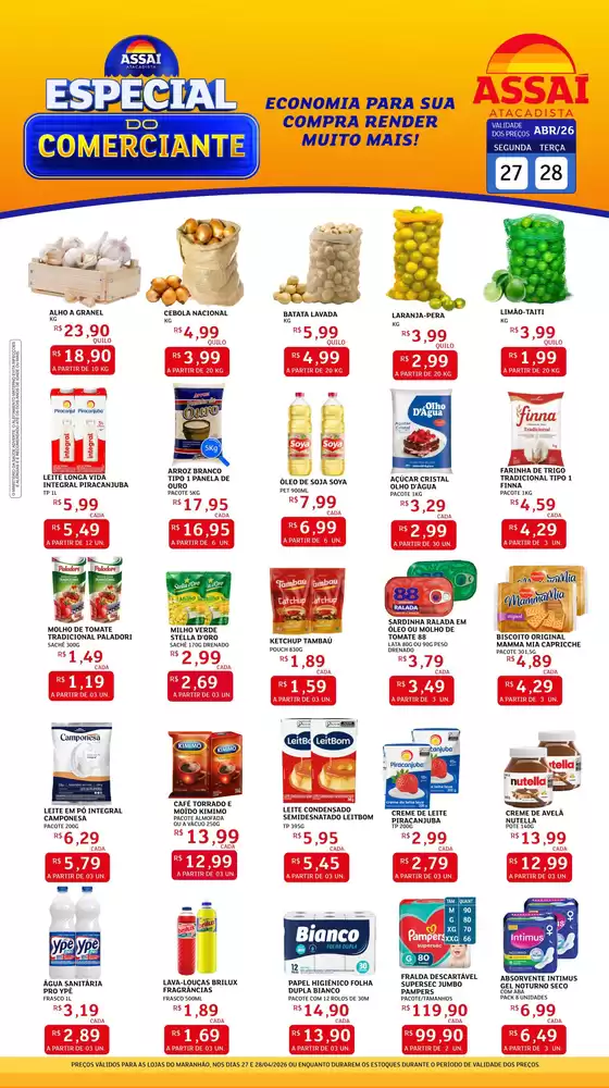 Catálogo Assaí Atacadista | Encarte Assaí Atacadista 46457-357 | 2026-04-27T00:00:00.000Z - 2026-04-28T00:00:00.000Z