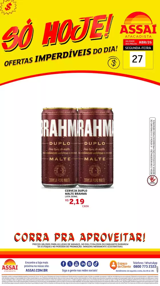 Catálogo Assaí Atacadista | Encarte Assaí Atacadista 46597-74 | 2026-04-27T00:00:00.000Z - 2026-04-27T00:00:00.000Z