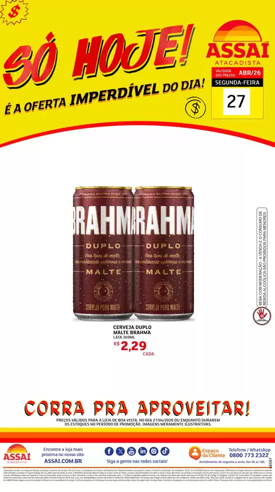 Catálogo Assaí Atacadista | Encarte Assaí Atacadista 46597-73 | 2026-04-27T00:00:00.000Z - 2026-04-27T00:00:00.000Z