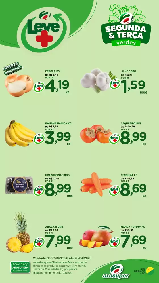 Catálogo Araújo Supermercados | OFERTAS SEGUNDA E TERÇA | 2026-04-27T00:00:00.000Z - 2026-04-28T00:00:00.000Z