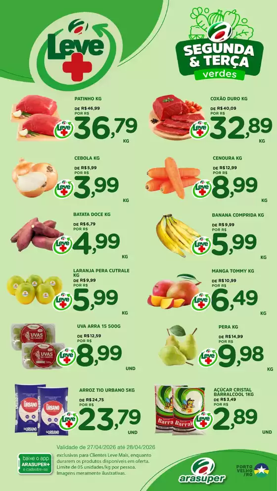 Catálogo Araújo Supermercados | Segunda e Terça | 2026-04-27T00:00:00.000Z - 2026-04-28T00:00:00.000Z