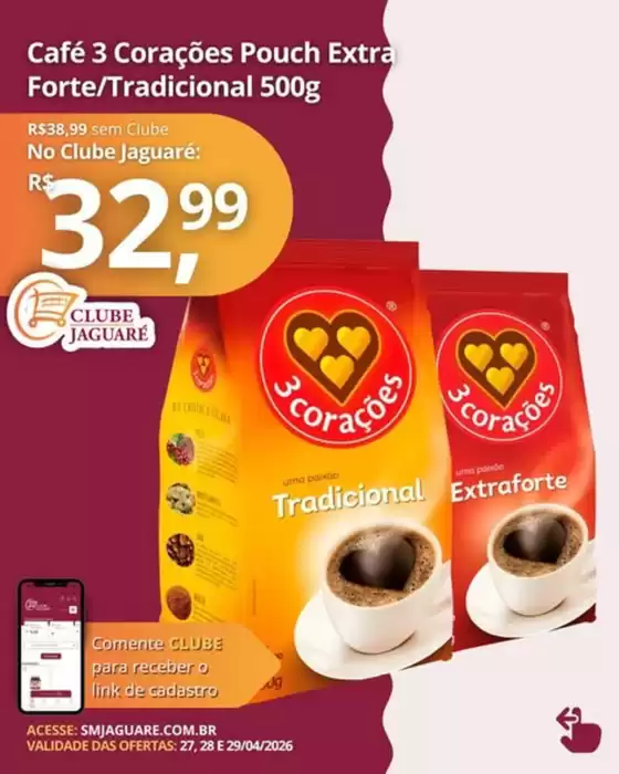 Catálogo Supermercado Jaguaré | Ofertas | 2026-04-27T00:00:00.000Z - 2026-04-29T00:00:00.000Z