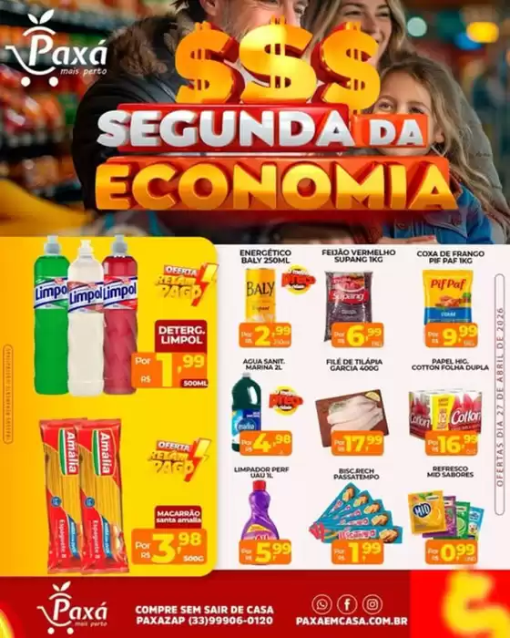 Catálogo Paxá Supermercados | Segunda Da Economia | 2026-04-27T00:00:00.000Z - 2026-04-27T00:00:00.000Z