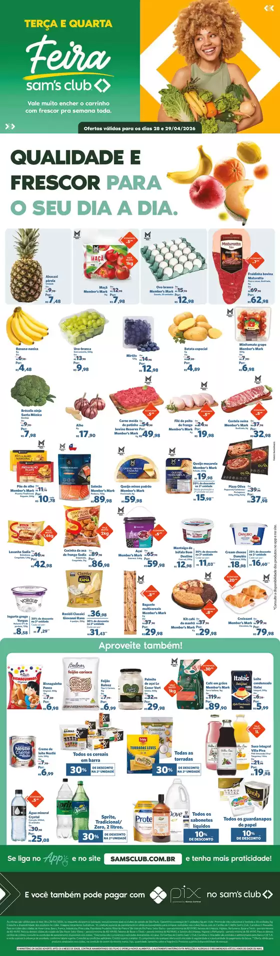 Catálogo Sam's Club | Ofertas e promoções atuais | 2026-04-28T00:00:00.000Z - 2026-04-29T00:00:00.000Z