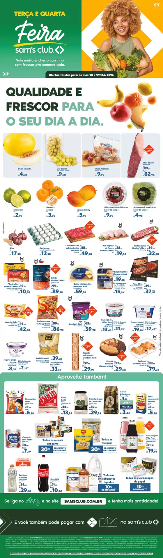 Catálogo Sam's Club | Grandes descontos em produtos selecionados | 2026-04-28T00:00:00.000Z - 2026-04-29T00:00:00.000Z