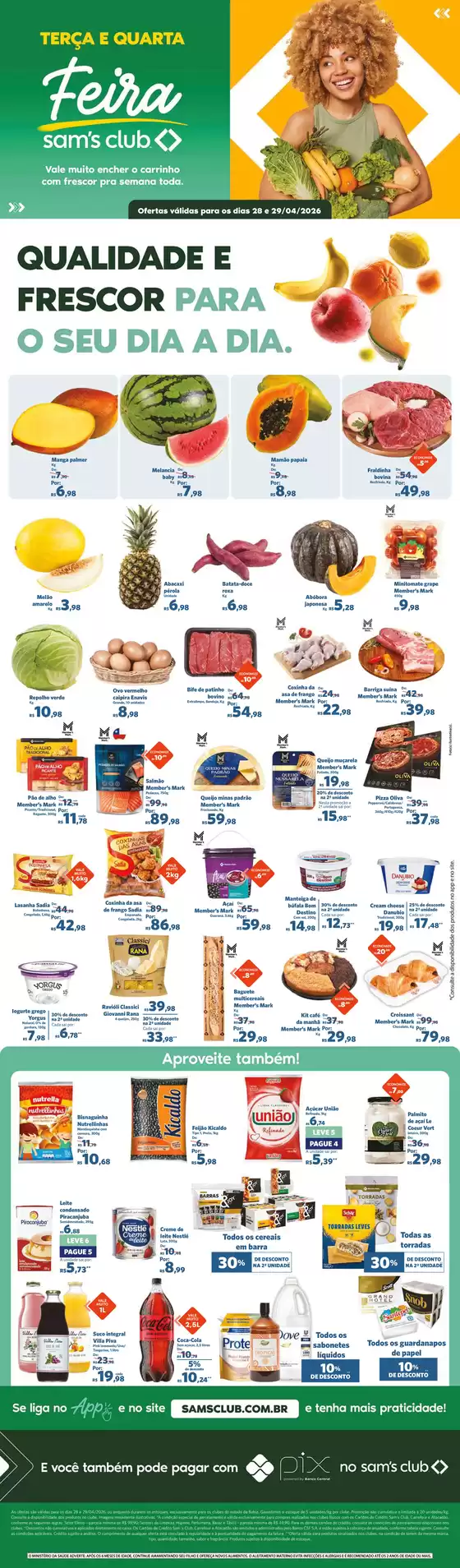 Catálogo Sam's Club | Nossas melhores pechinchas | 2026-04-28T00:00:00.000Z - 2026-04-29T00:00:00.000Z