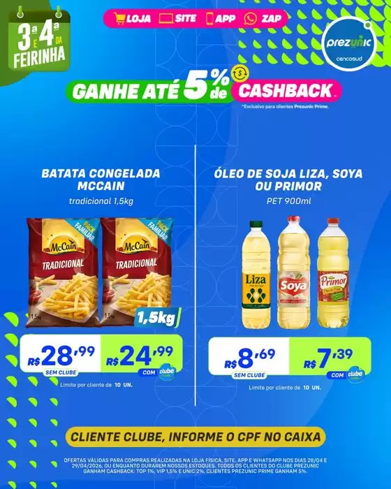 Catálogo Prezunic | Encarte Prezunic | 2026-04-28T00:00:00.000Z - 2026-04-29T00:00:00.000Z