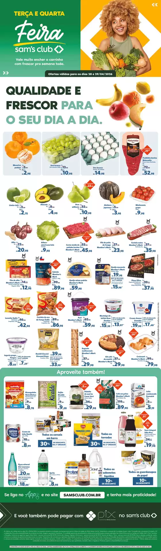 Catálogo Sam's Club | Melhores ofertas para todos os clientes | 2026-04-28T00:00:00.000Z - 2026-04-29T00:00:00.000Z