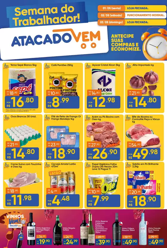 Catálogo ATACADO VEM | Folheto Atacado Vem | 2026-05-01T00:00:00.000Z - 2026-05-03T00:00:00.000Z