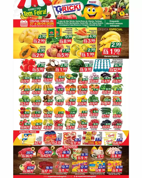Catálogo Supermercados Gricki | Encarte Supermercados Gricki | 2026-04-27T00:00:00.000Z - 2026-04-28T00:00:00.000Z