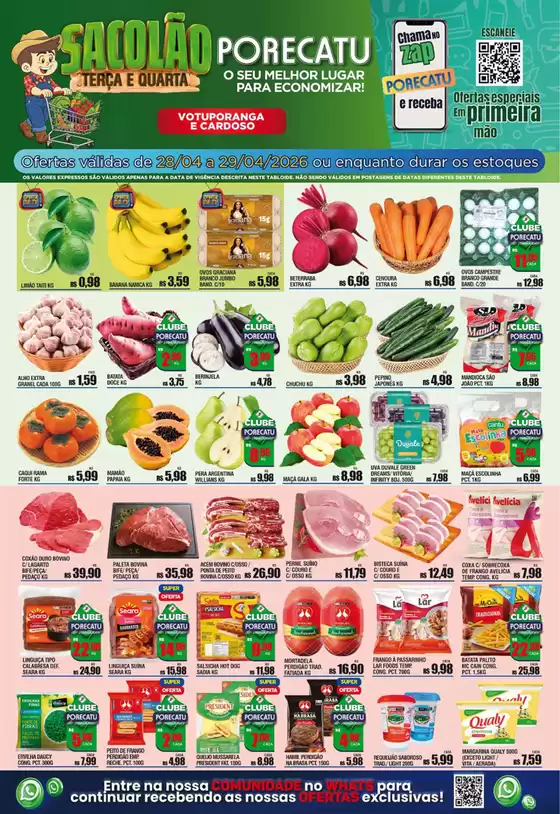 Catálogo Supermercado Porecatu | Tabloide De Ofertasvotuporanga E Cardoso | 2026-04-28T00:00:00.000Z - 2026-04-29T00:00:00.000Z