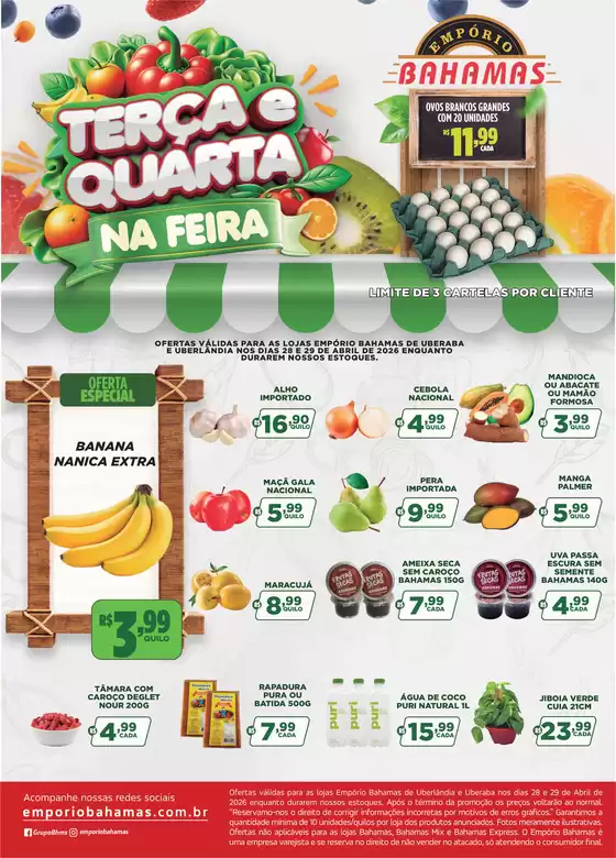 Catálogo Empório Bahamas | Melhores ofertas para todos os caçadores de pechinchas | 2026-04-28T00:00:00.000Z - 2026-04-29T00:00:00.000Z