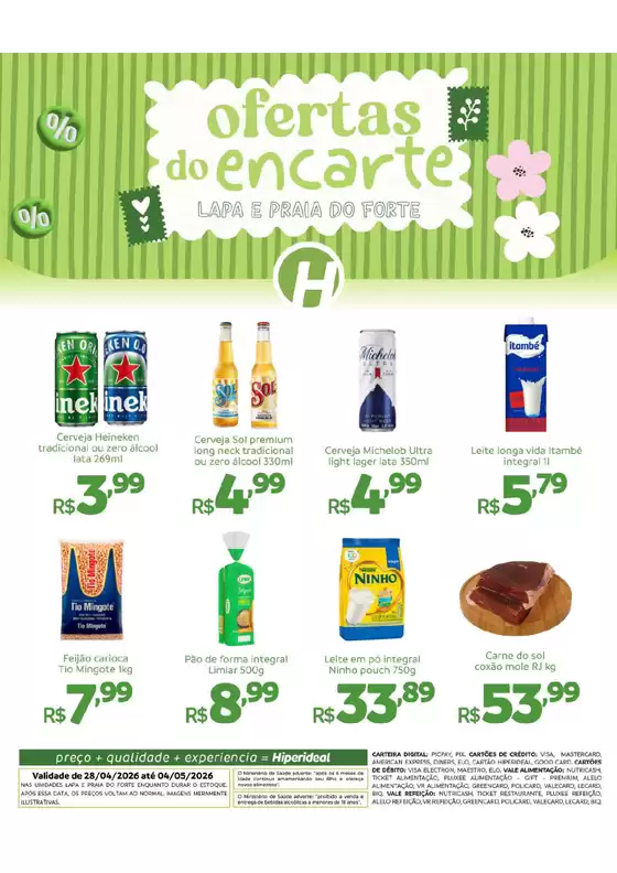 Catálogo Hiperideal Supermercados | Ofertas exclusivas para nossos clientes | 2026-04-28T00:00:00.000Z - 2026-05-04T00:00:00.000Z